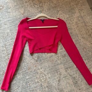 Express Long Sleeve Crop Top